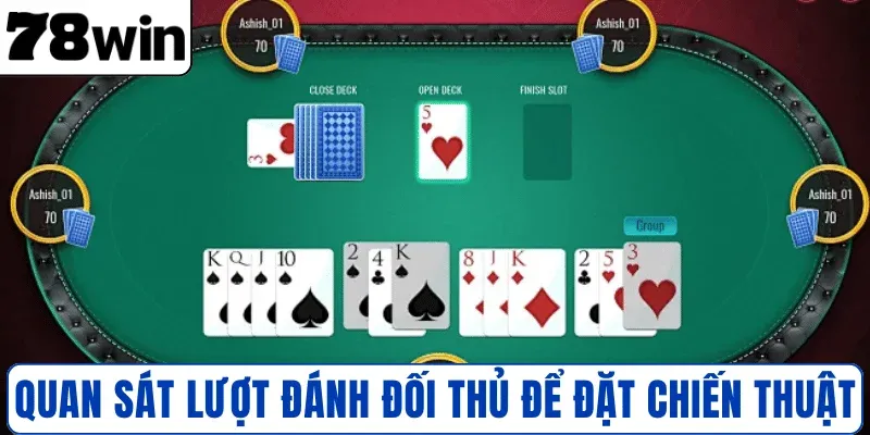 Quan sát lượt đánh đối thủ để đặt chiến thuật